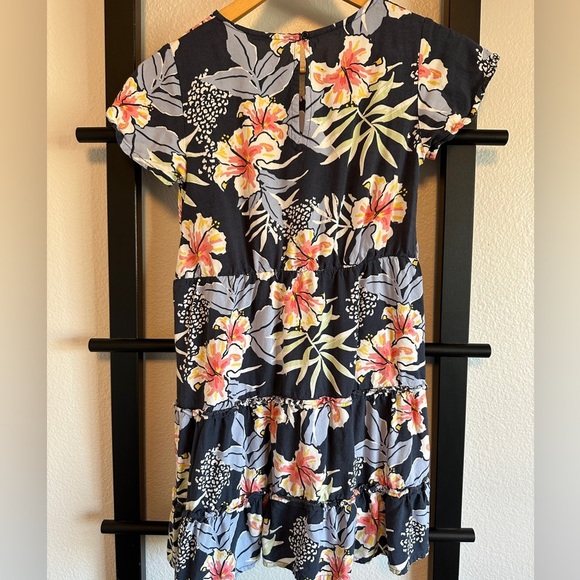 Floral Print Girls Dress - Picture 3 of 4